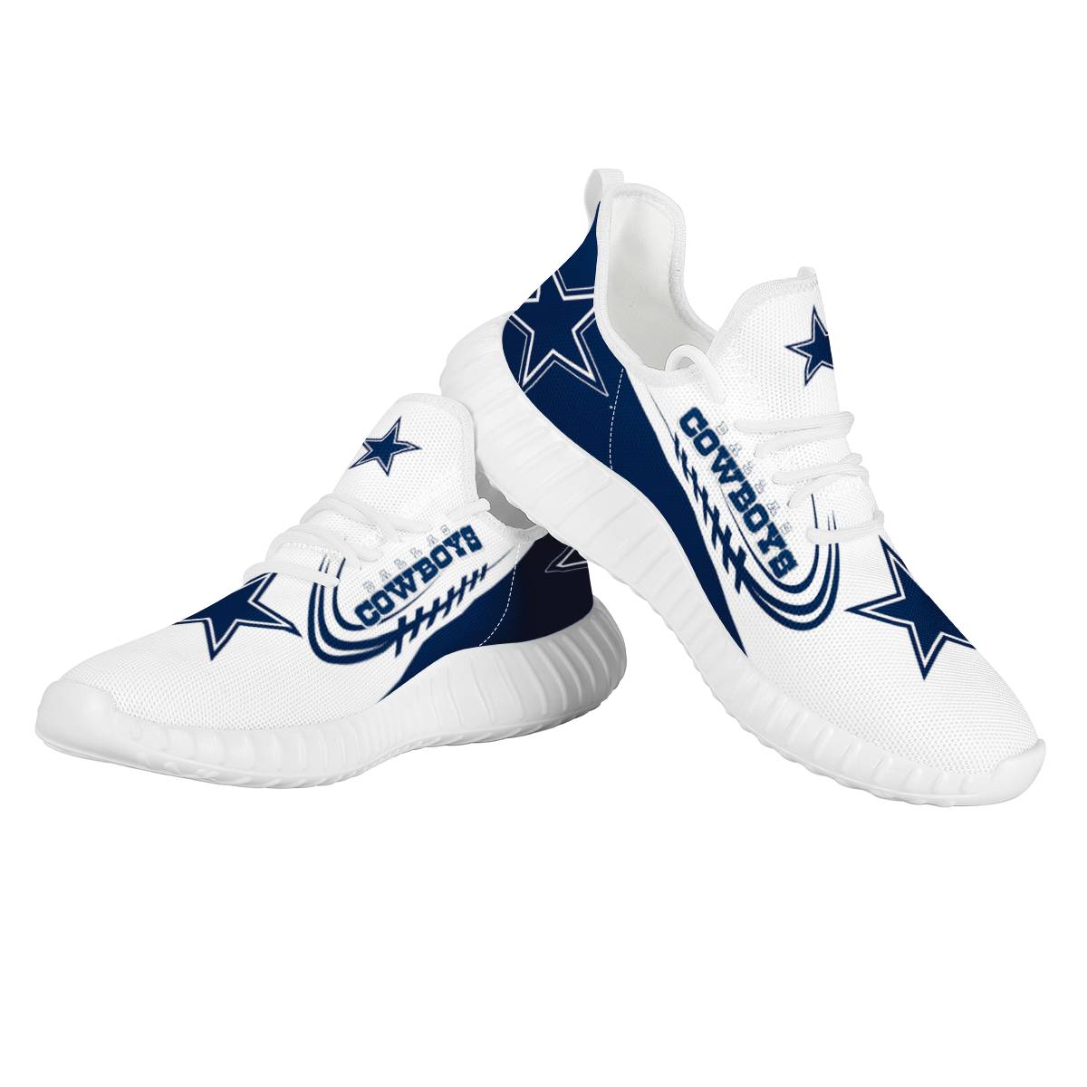 Women's Dallas Cowboys Mesh Knit Sneakers/Shoes 012